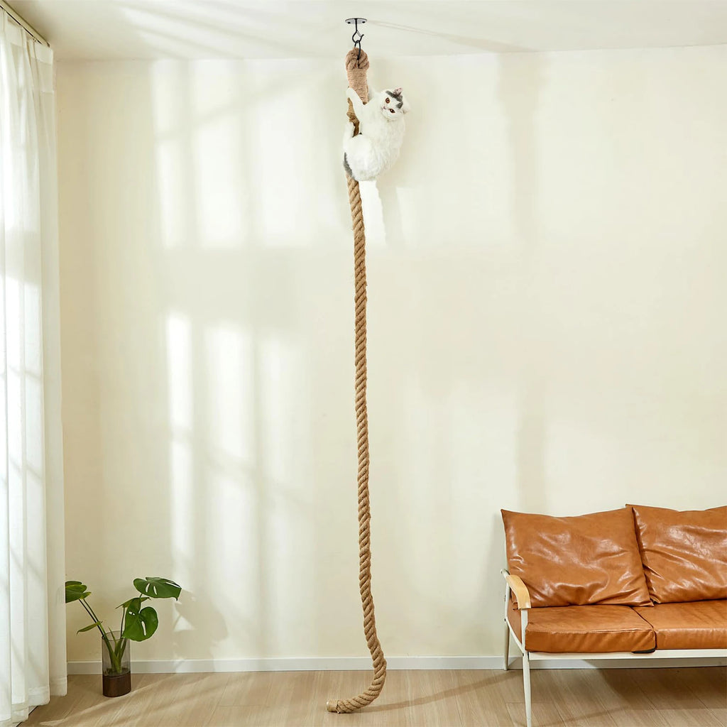 Cat Sisal Climbing Rope For Play Climbing Scratching Post Interactive Toys Jungle Gym Exercise for Indoor Cats