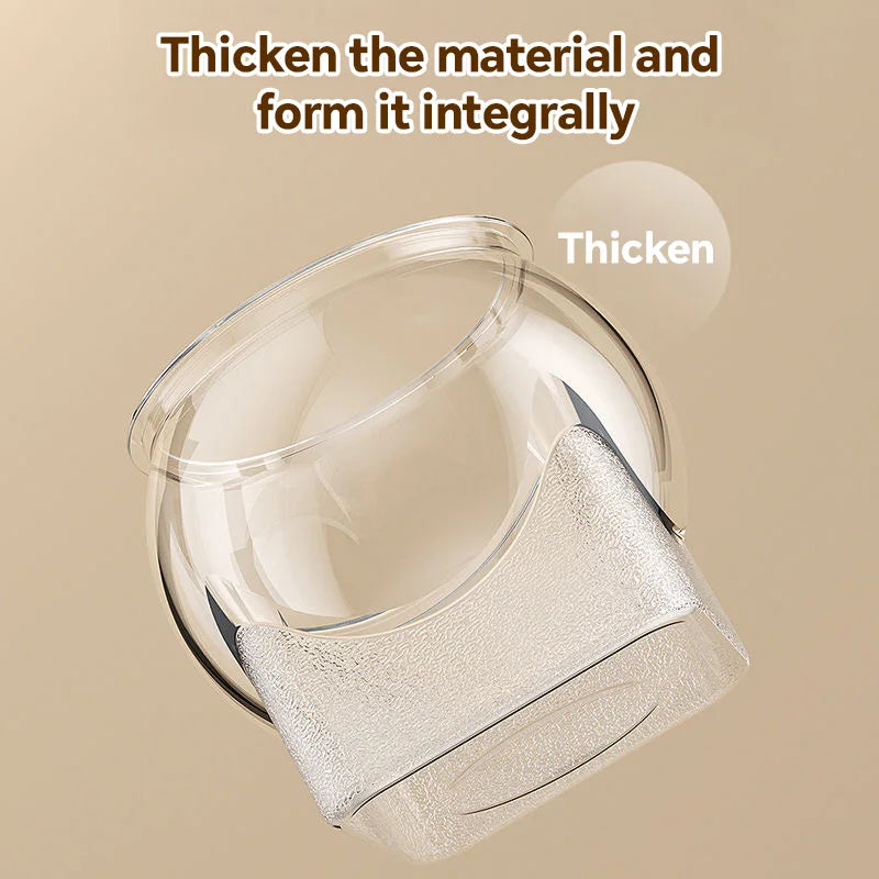 Round and Durable Transparent Aquarium, Drop-Resistant Fish Tank, Suitable for Small Spaces