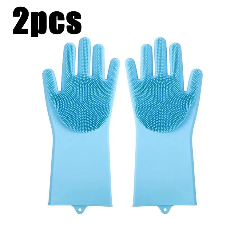 Pet Bathing Glove - Silicone Scrubber Mitt for Dogs & Cats, Massage & Deshedding, Waterproof, Bite-Resistant