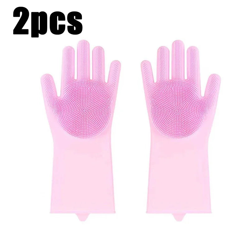 Pet Bathing Glove - Silicone Scrubber Mitt for Dogs & Cats, Massage & Deshedding, Waterproof, Bite-Resistant
