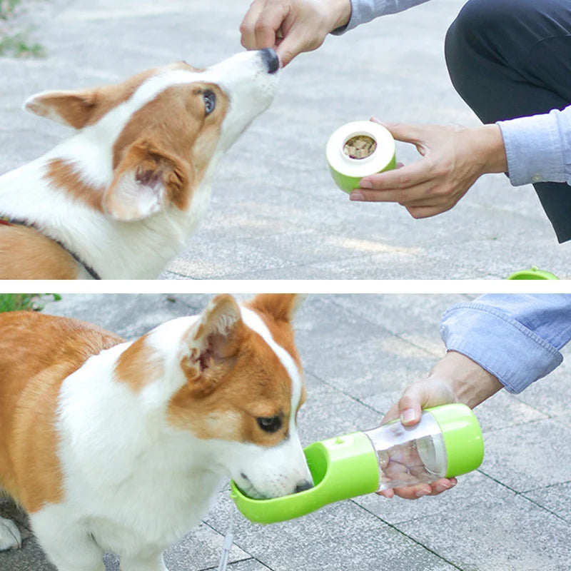 Dog Cat Water Feeder Bottle Portable Outdoor Walking