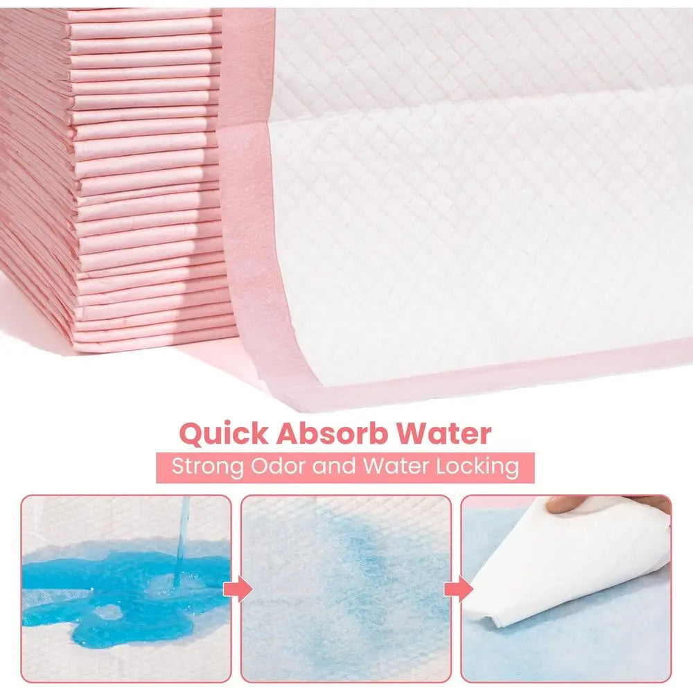 Pet Toilet Training Pads 100 Count Disposable Pee Pads 18 x 13, Ultra Absorbent, Quick Dry and Leak-Proof