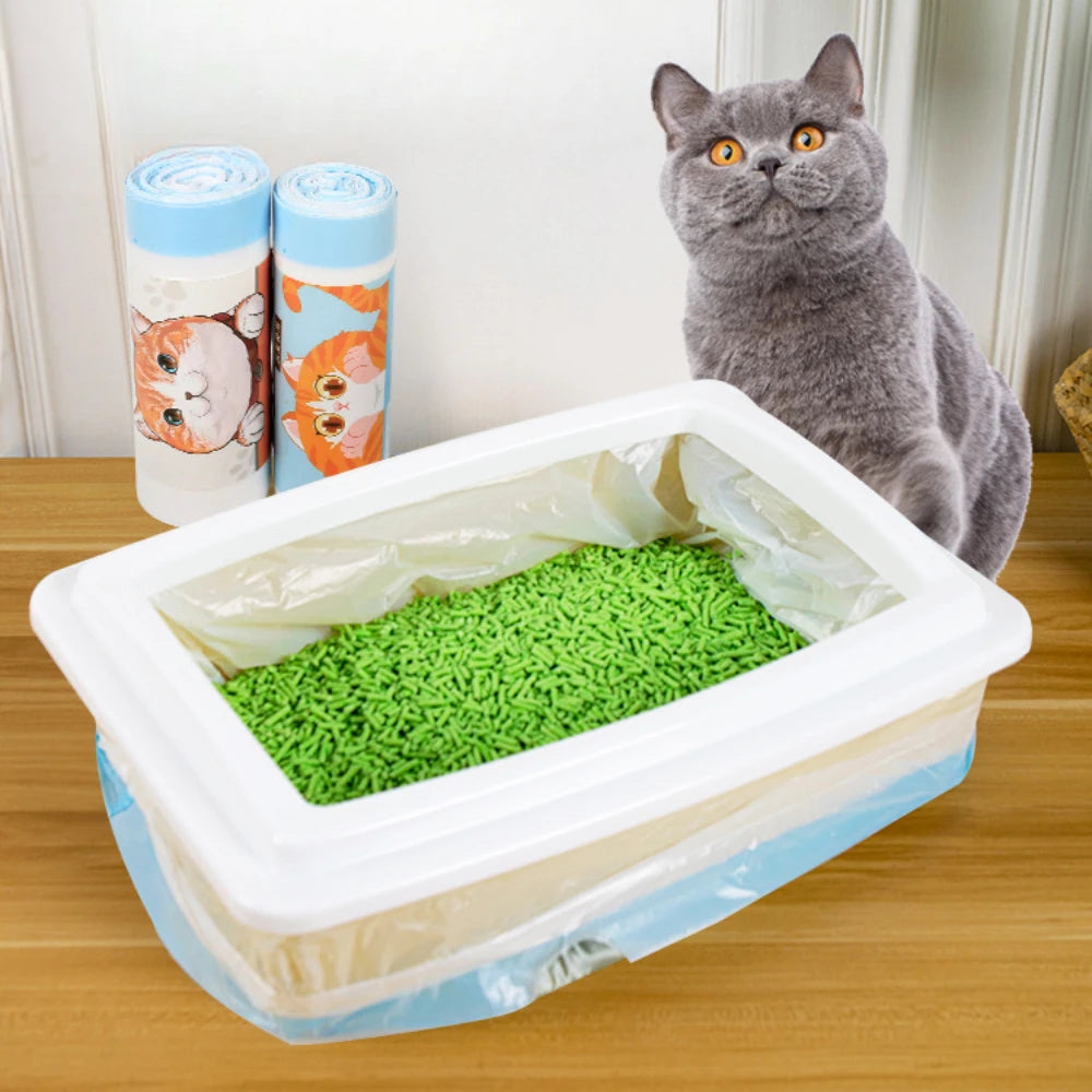Thickened Cat Litter Bags Disposable Cat Litter Box Liners Drawstring Type