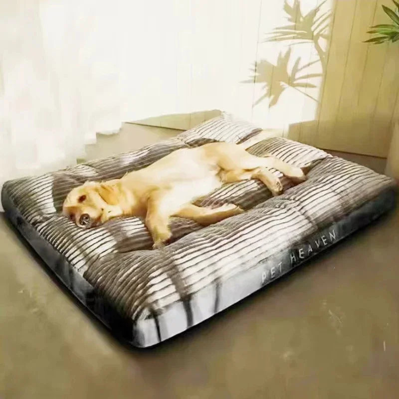 Washable Warm Soft Corduroy Dog Sleeping Bed for Small Medium and Large Dogs