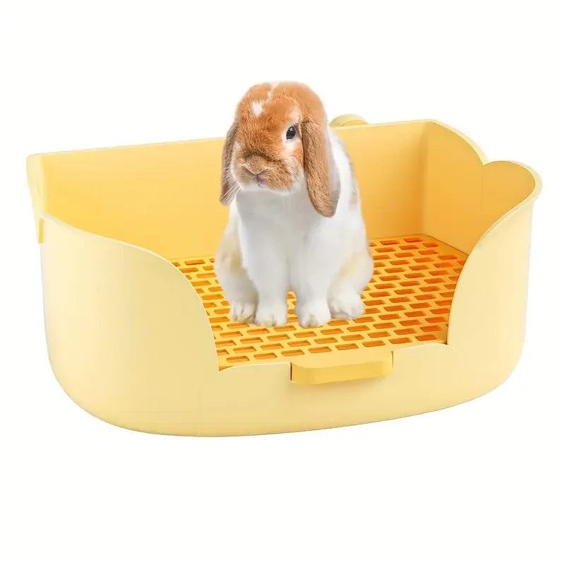 Litter Box, Potty Corner Toilet Trainer for Hamster Guinea Pig Ferret Bunny Small Animals