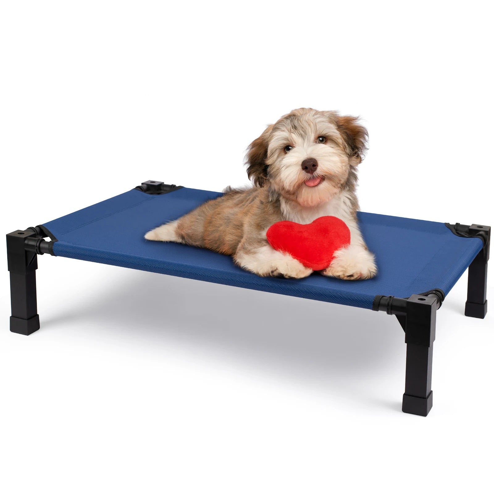Elevated Dog Bed, Cooling Raised with Chew Proof Washable Breathable Mesh and Metal Frame
