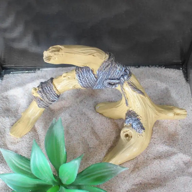 Reptile Wood Branches Resin Driftwood Climb Ornament Aquarium And Terrarium Decoration