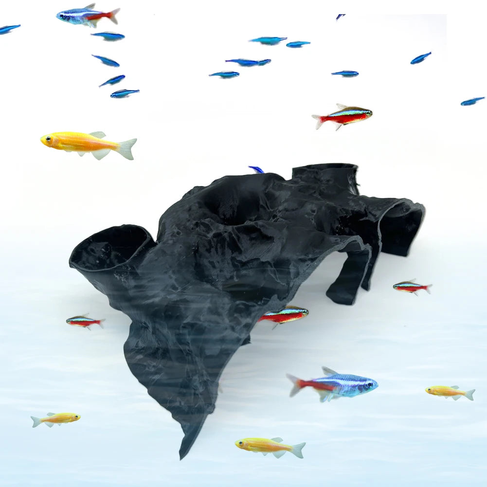 3D Printed Aquarium Underground Tunnel Cave Natural Curve Bowl Hide Shelter Fish Tank