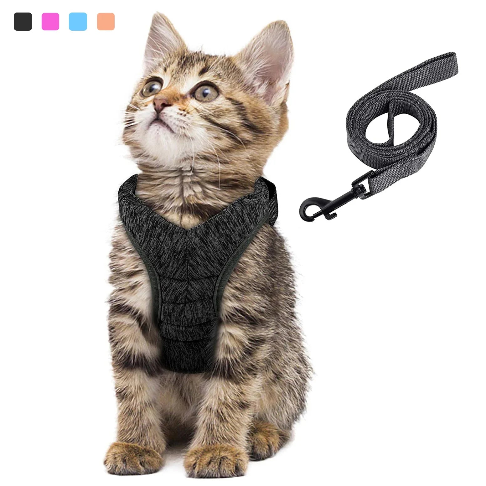 Adjustable Anti-Escape Cat Belt Harness Light Breathable Soft Pet Vest