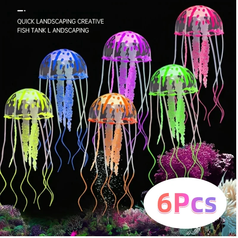 Artificial Swim Glow Jellyfish for Fish Tank