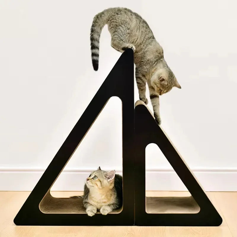2 in 1 Cat Scratcher Cardboard With Ball Wear-resistant Pet Climbing Frame