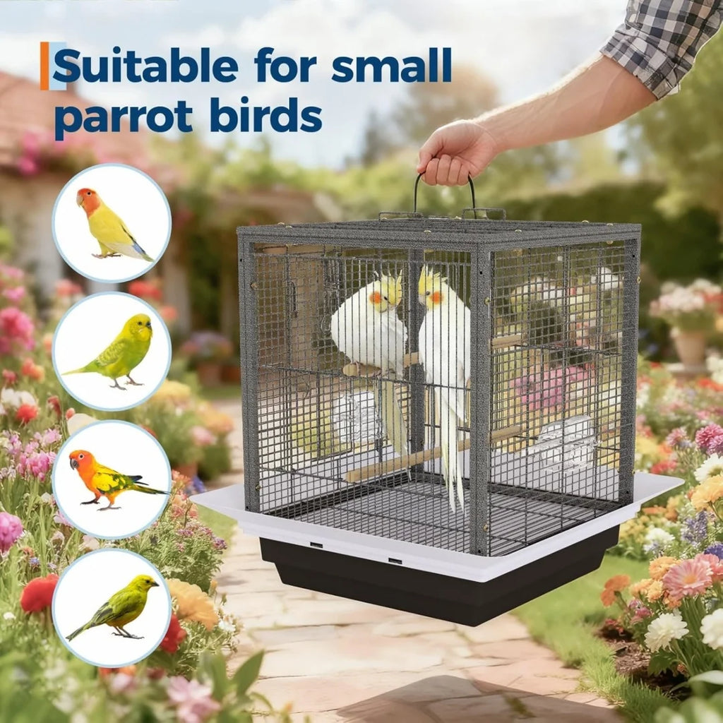 Metal Bird Cage Luxury Metal Breeding Bird Villa Iron
