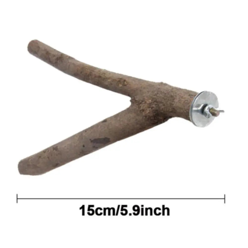 2Pcs  Tree Branch Rack Hanging Perch Chew Bite Toys  Stick