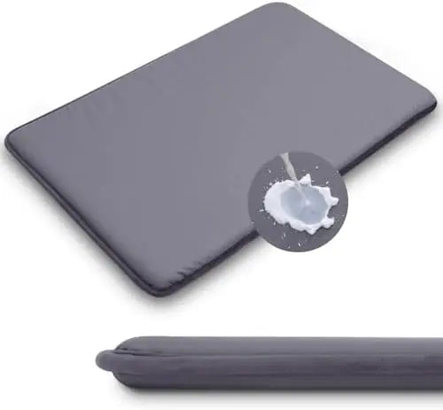 XXL Dog Crate Pad 47x29" - Waterproof, Anti-Slip, Double-Sided Mat for Large Dogs, Dark Gray