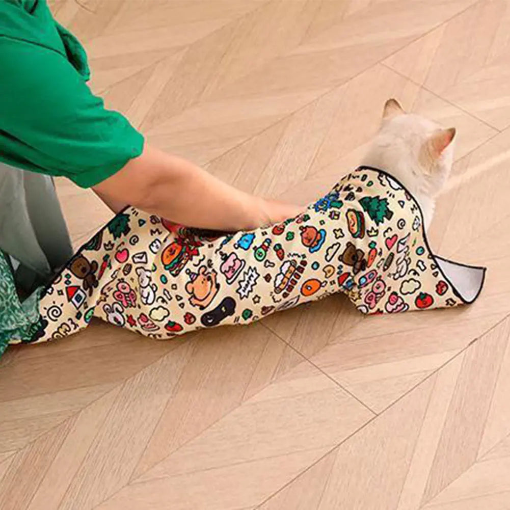 Cat Grooming Swaddle Wrap for Nail Trimming