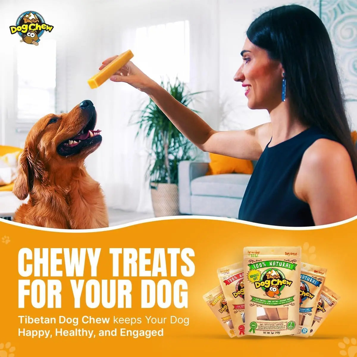 Yak Cheese Dog Chews for Aggressive Chewers - 12 Large Sticks, Easy Digest, No Additives