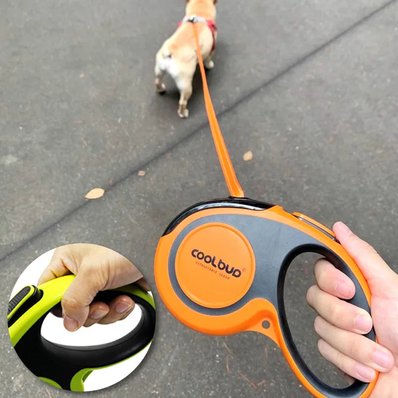 Portable Automatic Retractable Leash Traction Rope Nylon For Large Medium Dogs Puppies