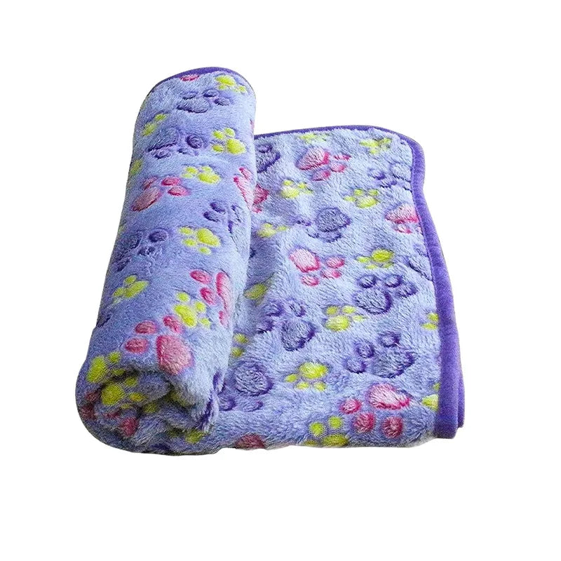 Soft Fluffy Warm High Quality Pet Blanket Cute Cartoon Pattern for Cat Dogs