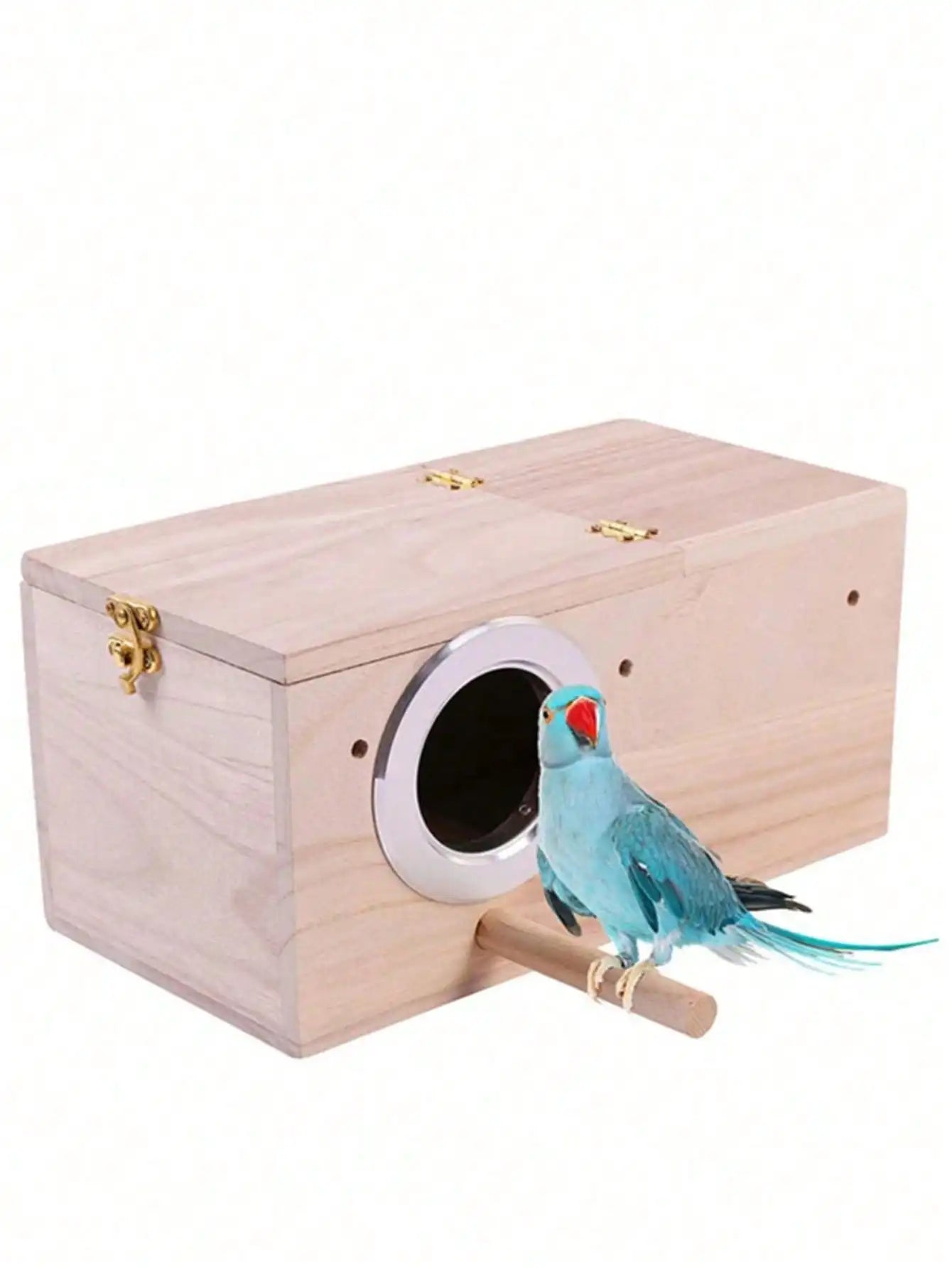 Nest Box Bird House Wood Breeding Box Suitable For Lovebirds, Cockatoos, Budgies, Finches and Parakeets