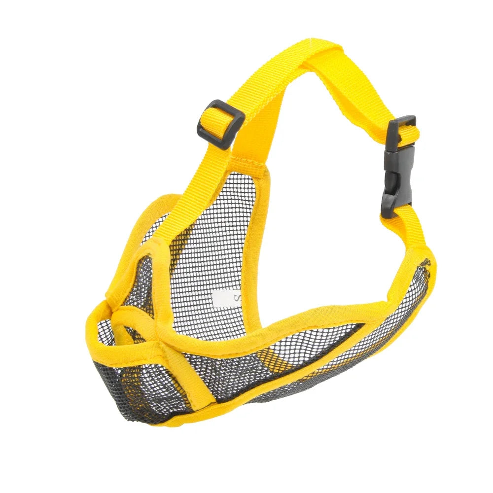 Dog Muzzle for Short-Snouted Dogs Preventing Barking Breathable Muzzle Prevent Accidental Ingestion