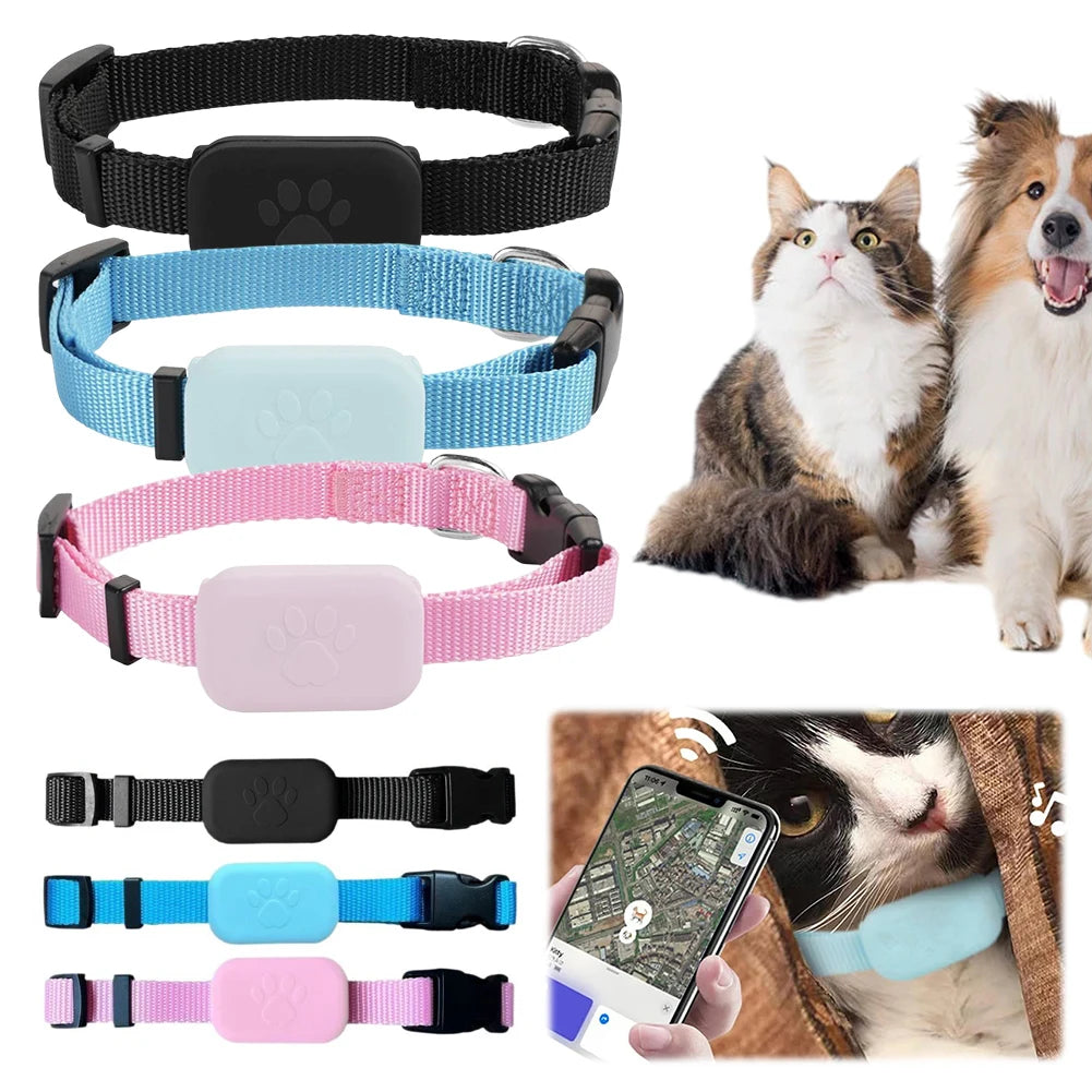 Pet GPS Tracker with Adjustable Collar for Dogs and Cats