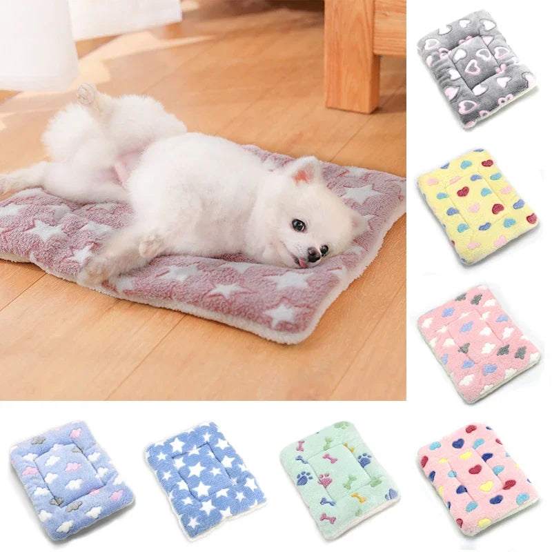 Thickened Pet Soft Fleece Pad Pet Blanket for small pet
