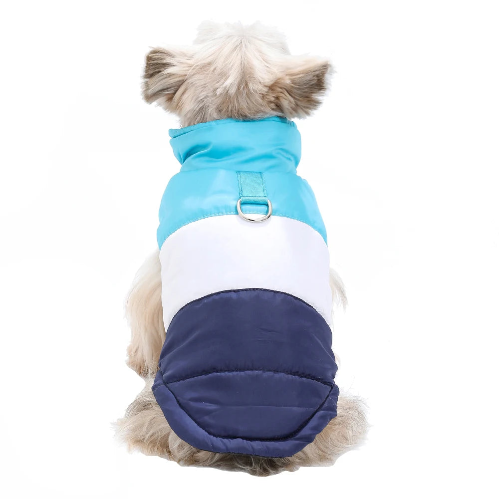 Dog Jacket Winter Windproof Warm Coat With D-Ring For Small Medium Dog Puppy