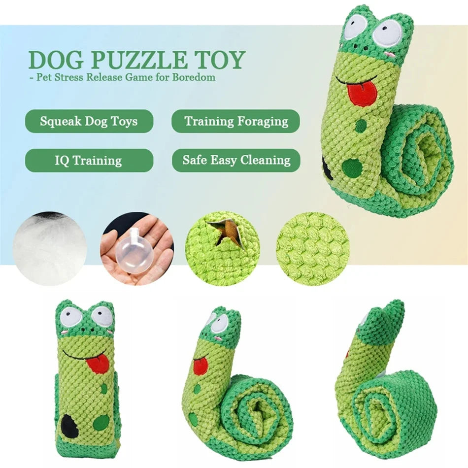 Dog Puzzle Toys Squeaky Plush Snuffle Dog Toy Game IQ Training Foraging for Small Medium Large Dogs
