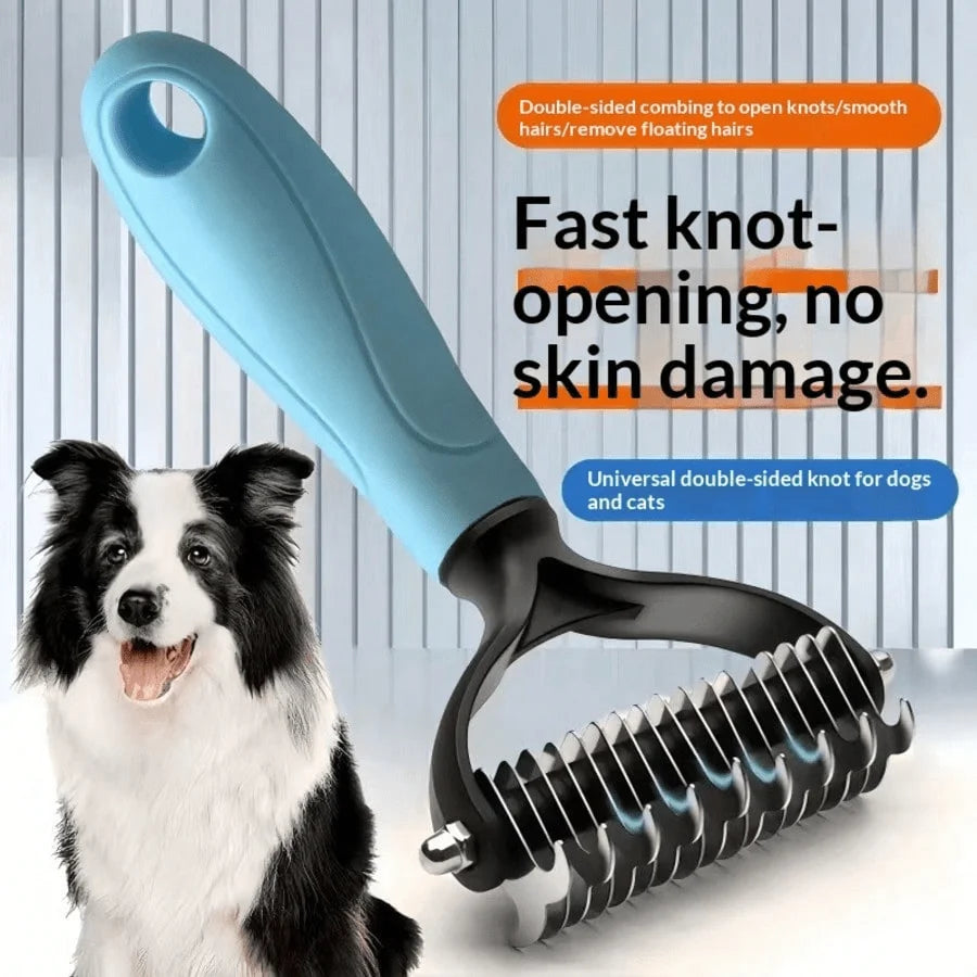 Effectively Reduces Shedding For Short, Medium And Long Haired Pets - Gentle Deshedding Tool, Suitable For Dogs & Cats, Easy To Clean, Comfortable Grip