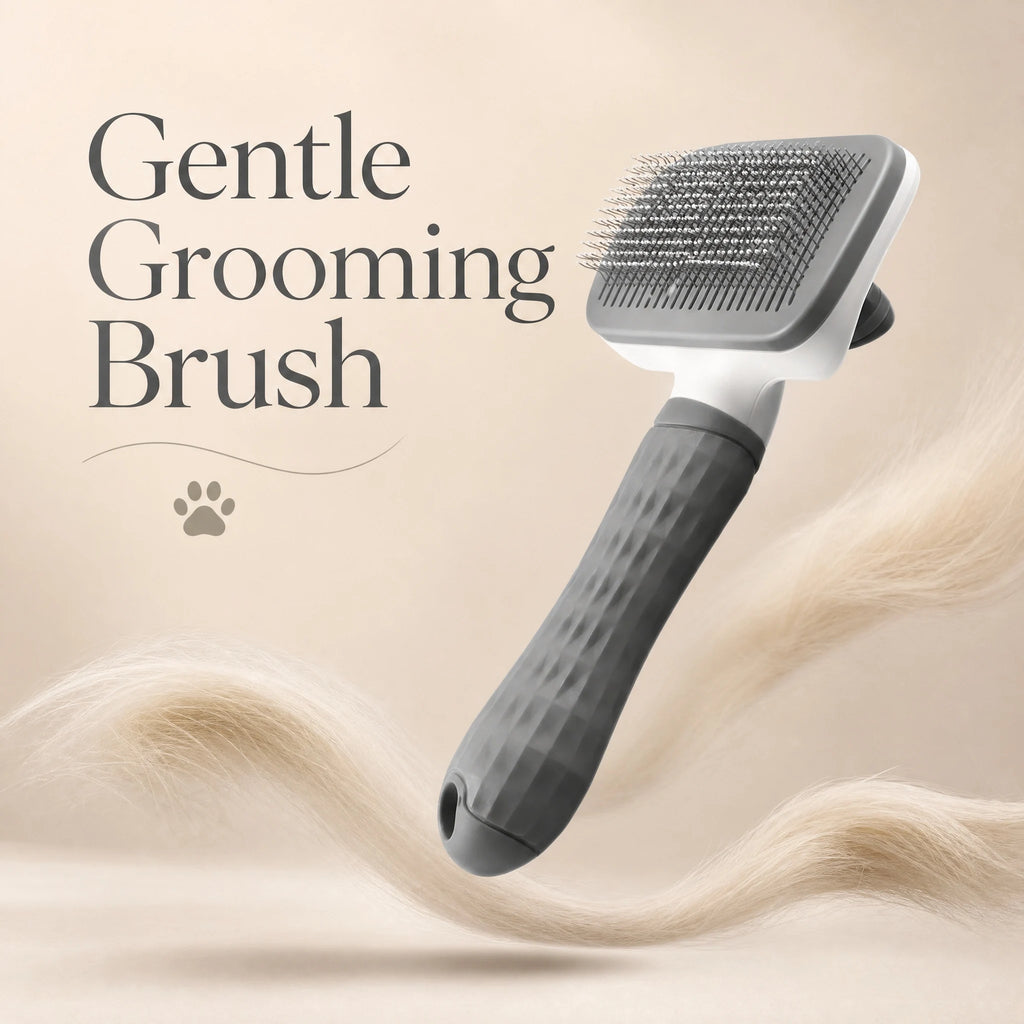 Universal Pet Detangling Brush, Massages Out Knots & Mats. 19cm, for Long/Short Hair