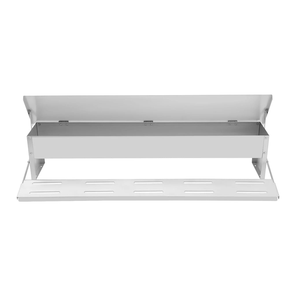 Automatic Chicken Feeder 22 lbs. Galvanized Steel, Anti-Rodent Poultry Feeder with Pedal