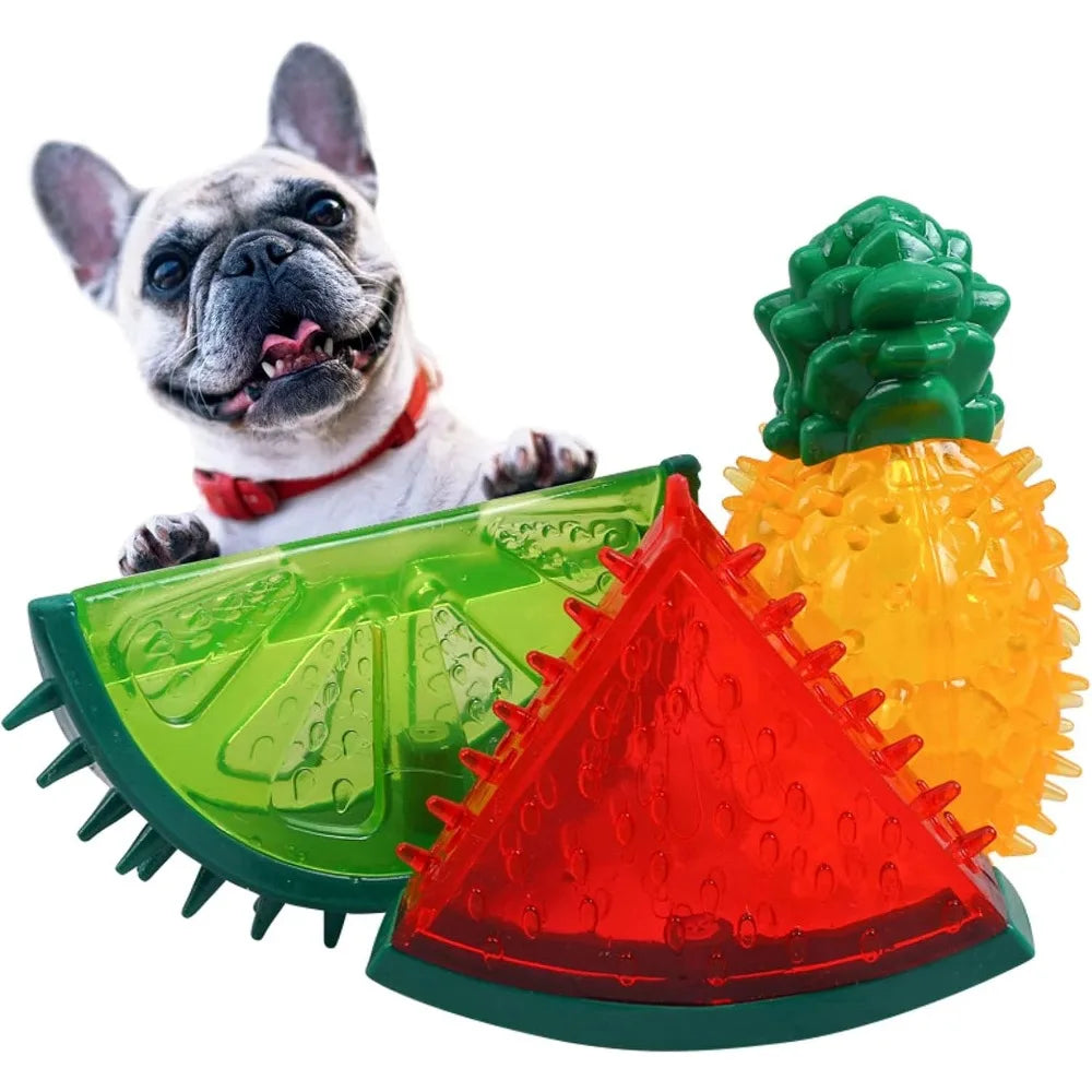 Dog Cooling Chew Toys, Frozen Teething Toy for Puppies, Summer Interactive Squeaky Toys, Small and Medium Pet Treat Training Tools