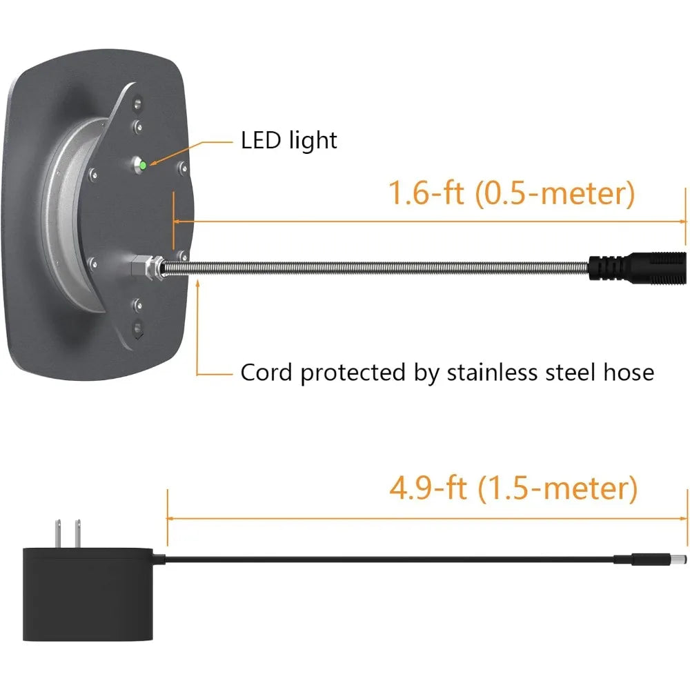 Thermostatic Bird Cage Heater, IP67 Waterproof Warmer with LED Indicator, 12V