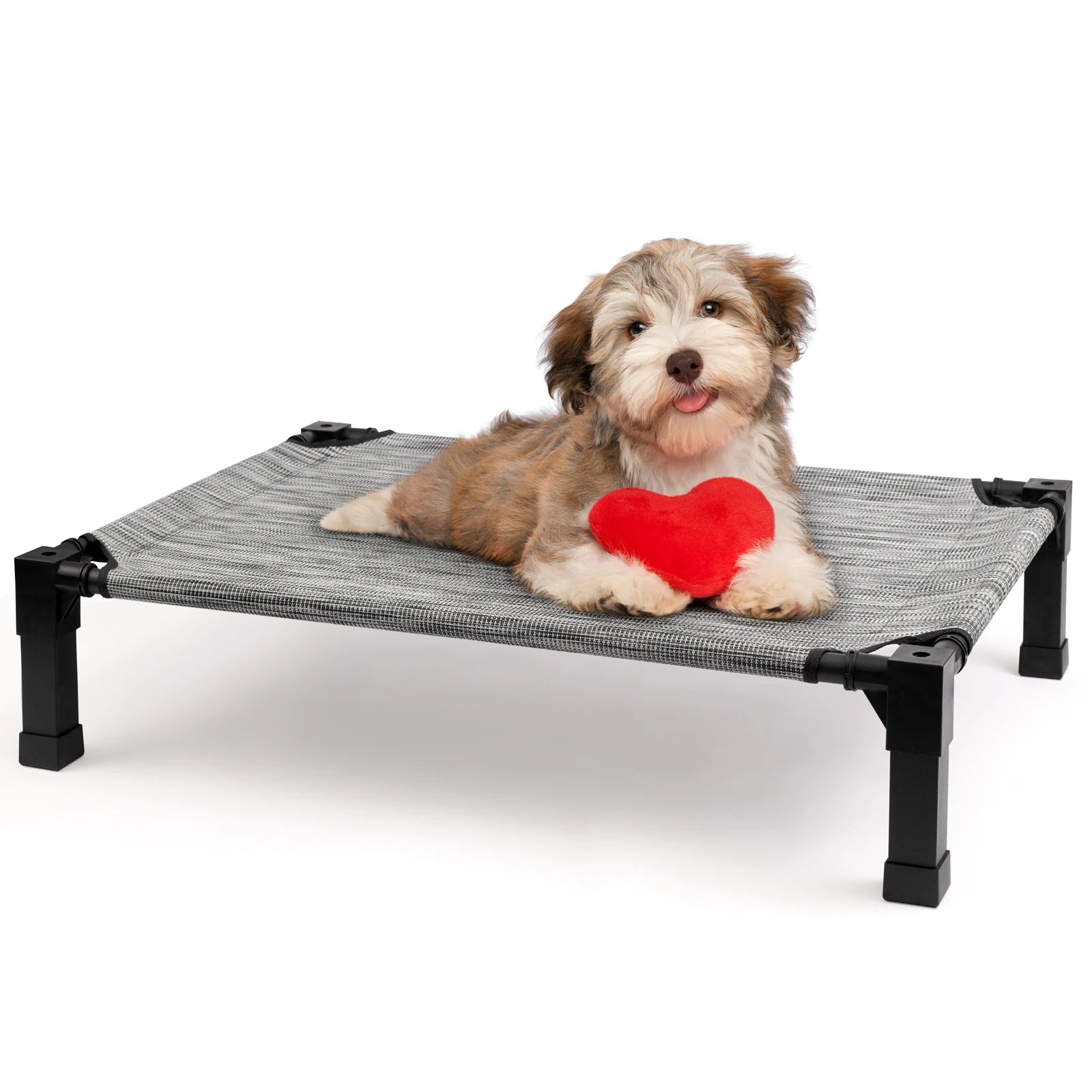 Elevated Dog Bed, Cooling Raised with Chew Proof Washable Breathable Mesh and Metal Frame