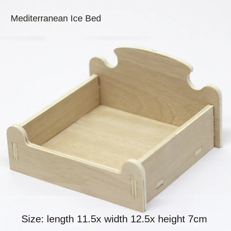 Hamster Toys Small Houses Wooden Furniture Running Wheels Villas Swings Wooden Nests Bite Resistant