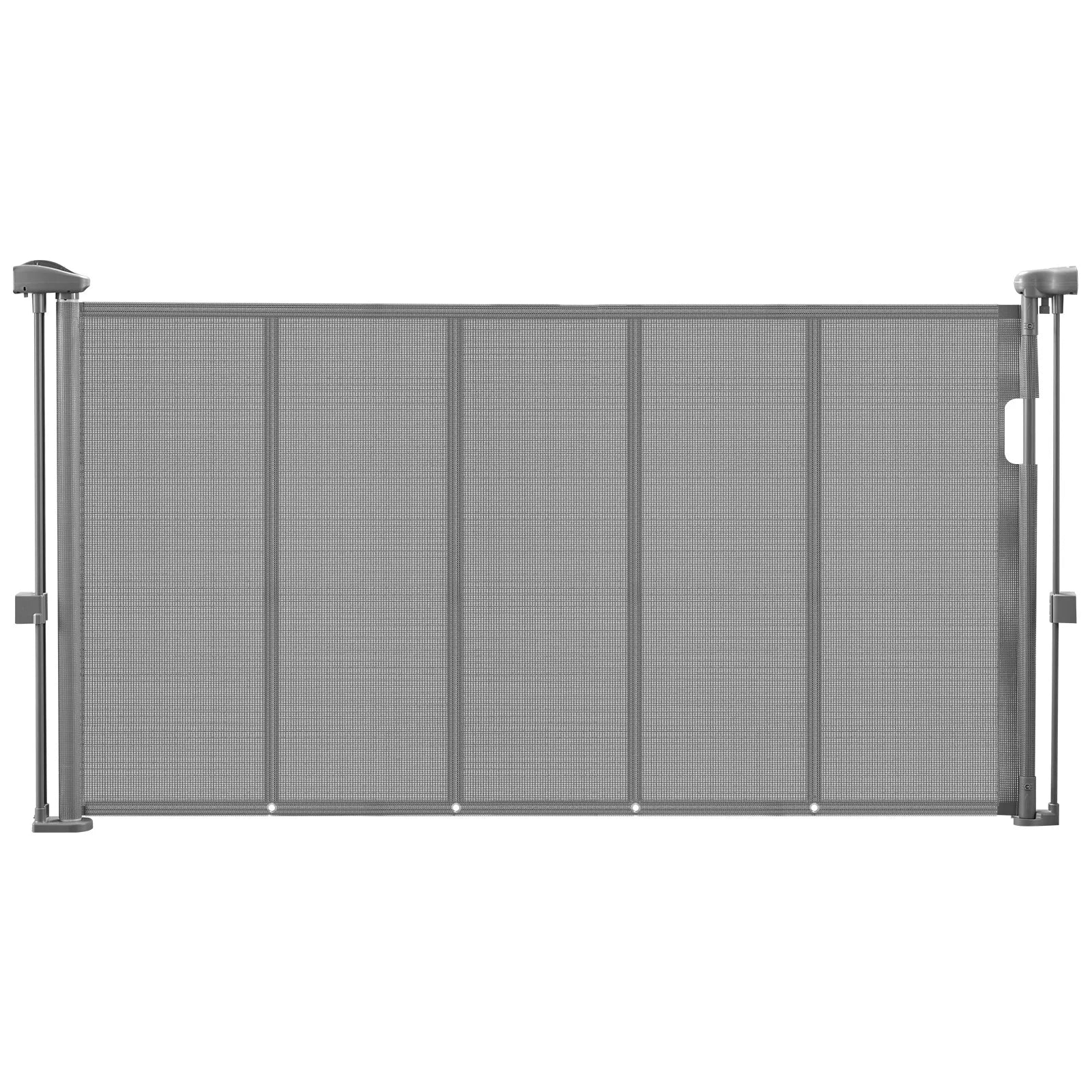 SucceBuy 55/71in Retractable Baby Gate 34in Tall Extends Wide Retractable Gate Mesh Material Easy to Install