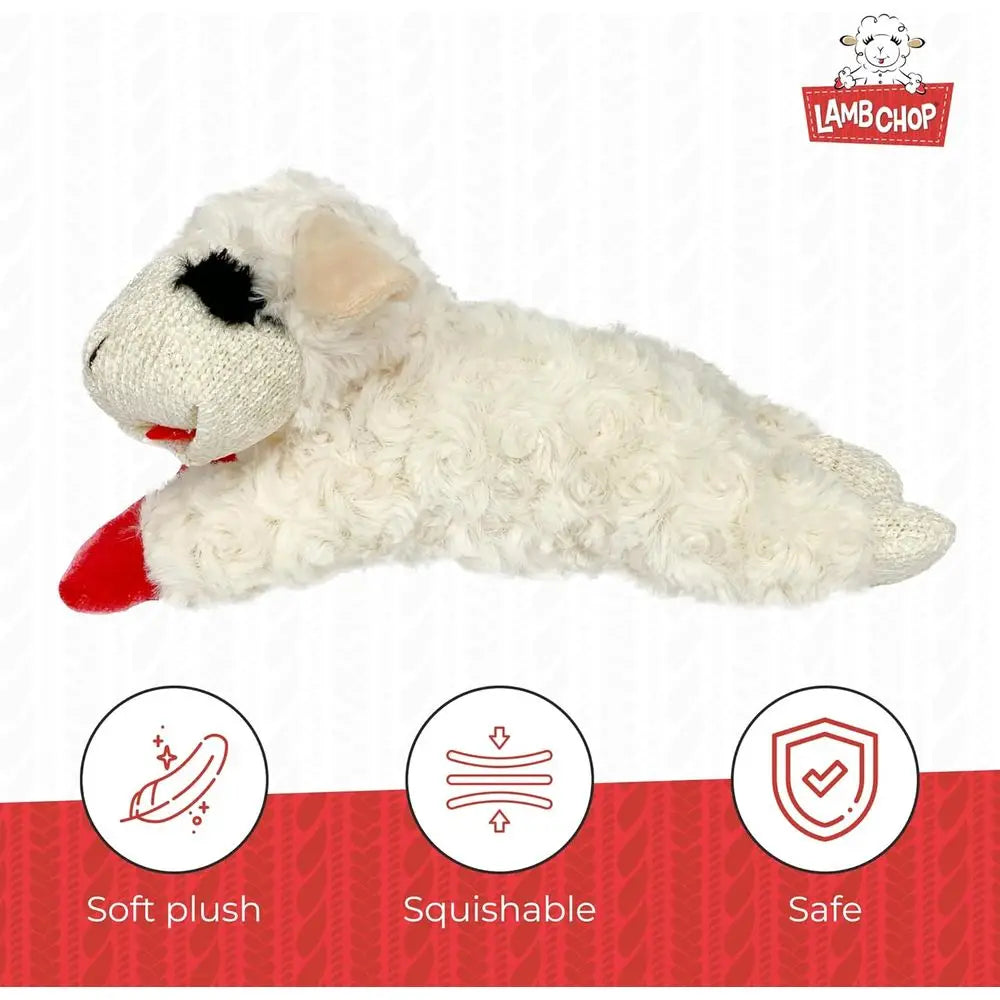 Lamb Chop Dog Plush Toy - Squeaky Toy for Small & Medium Dogs - Extra Soft Plush - Stuffed Animal