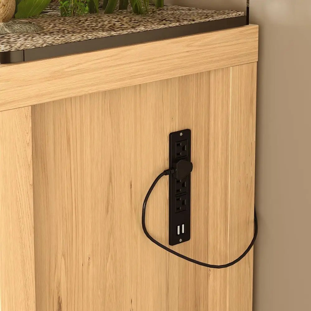 55-75 Gallon Fish Tank Stand with Power Outlets and Storage Drawer