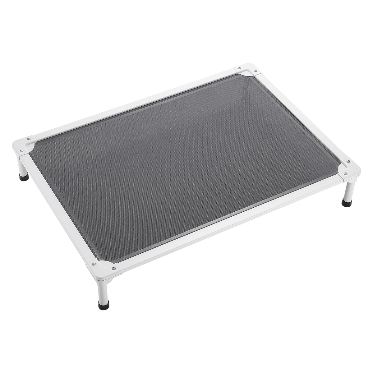 Elevated Dog Bed for Large Dogs Portable Raised Cot with Aluminum Tube Metal Frame and Breathable Textile Mesh