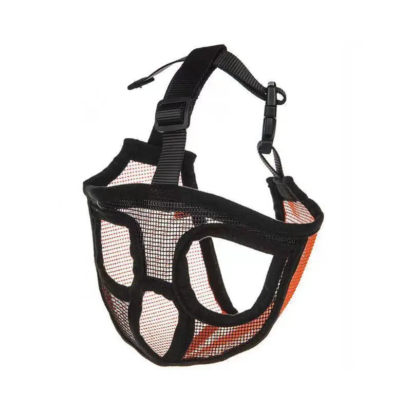 Pet Dog Mask, Short Mouth Dog Anti-biting, Anti-eating, Anti-barking, Adjustable, Breathable for Pugs, French Bulldogs and English Bulldogs