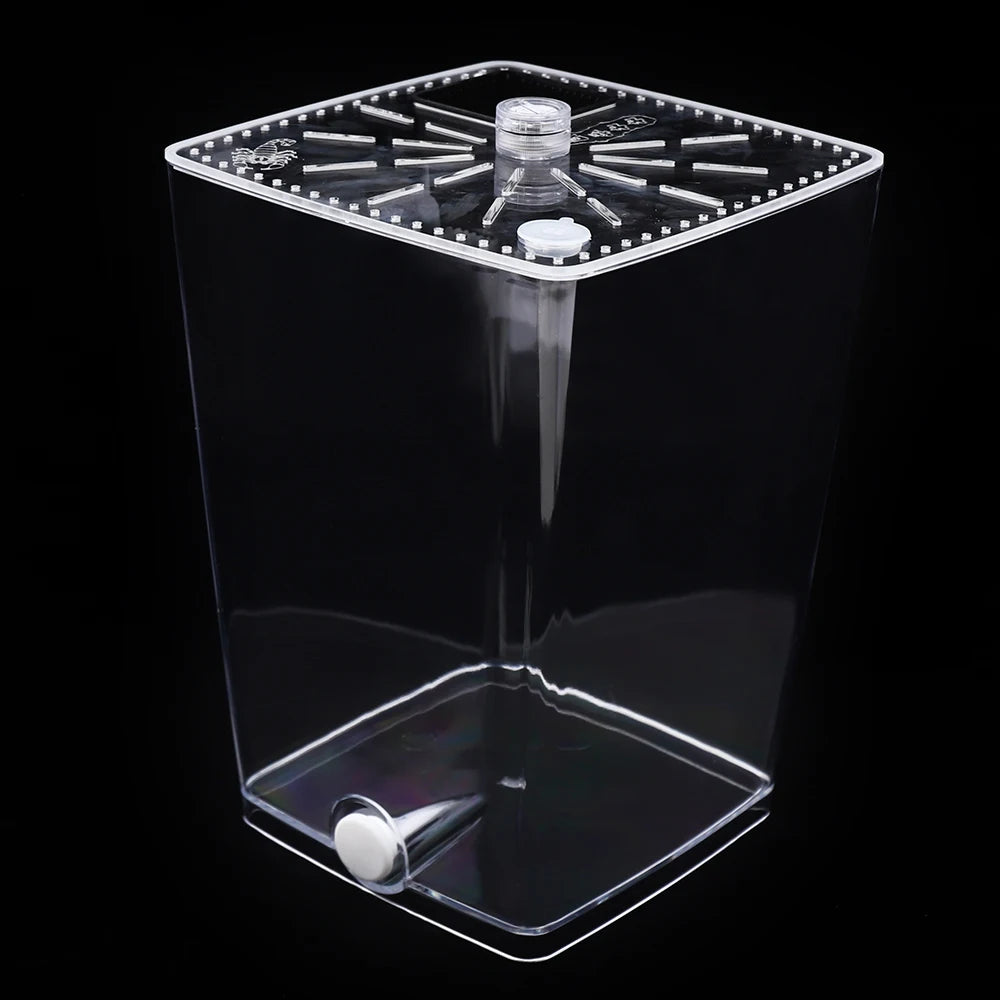 Micro Habitat Terrarium Lightweight, Tabletop Mount, Top Feeding/Vent Holes, Fits Reptiles/Small Insects