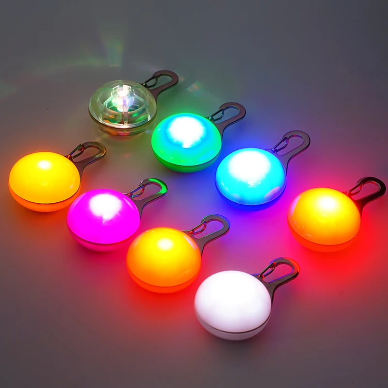 Led Luminous Dog Cat Collar Glowing Pendant Night Safety Decoration