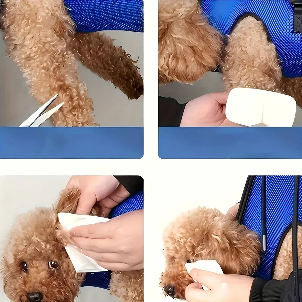 Pet Grooming Hammock Cat Dog Nail Clipping Hook Type Anti-Scratch Restraint Bag