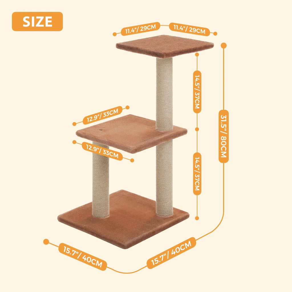 Cat tree Cat Tower for Indoor Cats 2 Styles Cat Activity Tree with Cat Scratching Posts Big Hammock and Removable Top Perch