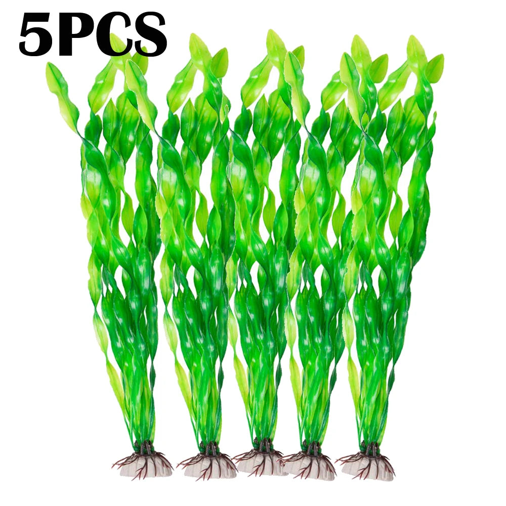 Plastic Aquarium Plants Artificial Seaweed Water Grass Underwater for Aquarium