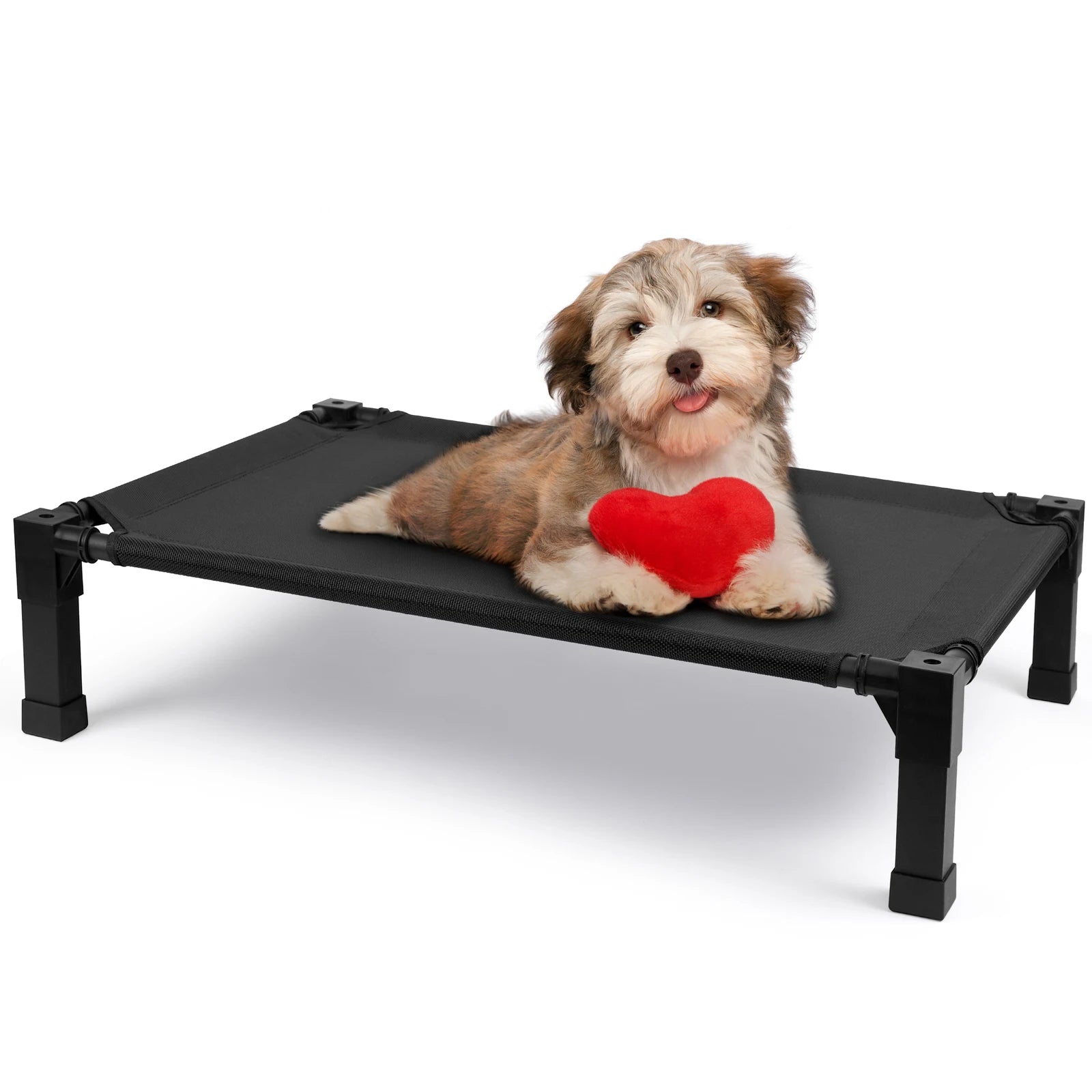 Elevated Dog Bed, Cooling Raised with Chew Proof Washable Breathable Mesh and Metal Frame