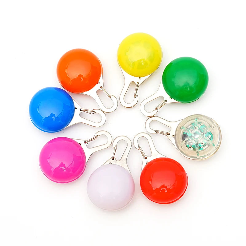 Led Luminous Dog Cat Collar Glowing Pendant Night Safety Decoration