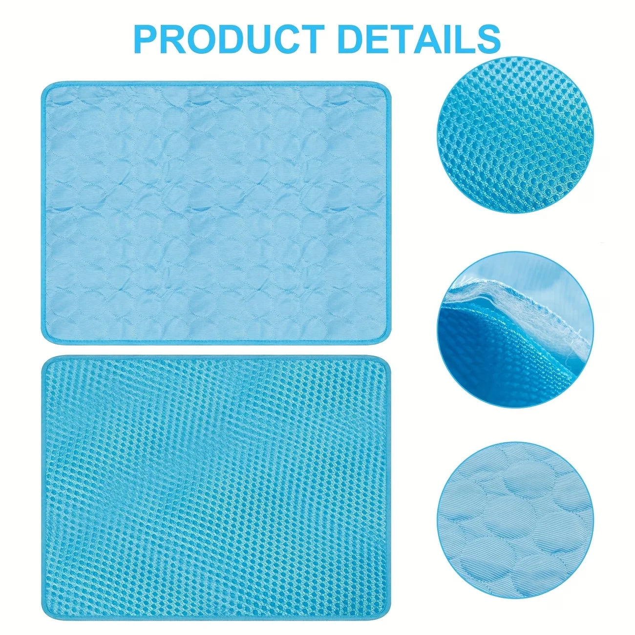 Pet Summer Cooling Mat Water Absorption Portable Cooling Gel Sleeping Pad Scratch-resistant Easy Clean
