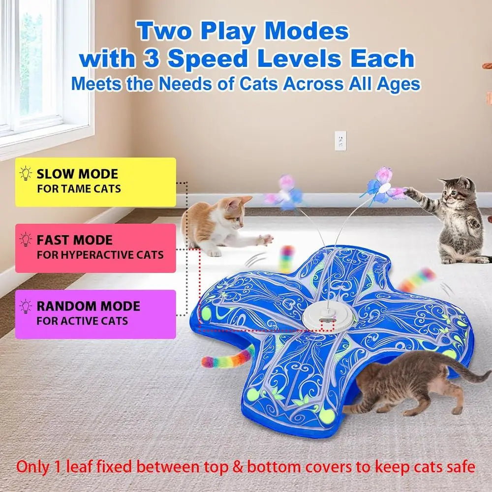 Interactive Cat Toys for Indoor Cats, Newly Upgraded Rechargeable Touch and Seek to Combat Boredom