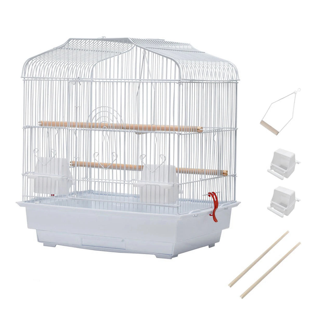 Travel Bird Cage Bird Travel Carrier Cage With Handle Food Container Swing For Small birds